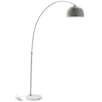 Modway Arco Style Lamp With White Round Marble Base