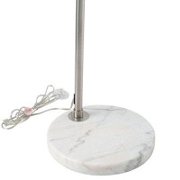 Modway Arco Style Lamp With White Round Marble Base