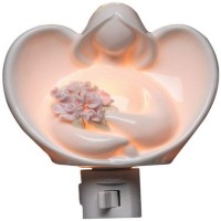 Appletree Design Angels With Flowers Plug In Night Light, 5-3/4-Inch Tall