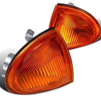 Spec-D Tuning Amber Lens Corner Lights Compatible With 1993-1997 Honda Del Sol L+R Pair Assembly