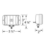 Blazer International 195Df1075Kb Rectangular Fog Light Kit, Amber