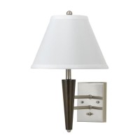 Transitional One Light Wall Lamp from 6W MTL WALL LAMP collection in Brushed Steel Wood finish 13 00 inches