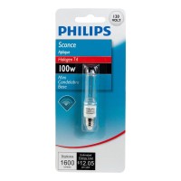 Philips Led 416339 Sconce 100-Watt T4 Mini-Candelabra Base Light Bulb