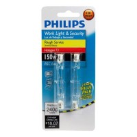 Philips 416875 Work And Security 150-Watt T3 Rsc, Double Ended Base Light Bulb, 2-Pack