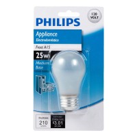 Philips 415331 Frosted 25-Watt A15 Appliance Light Bulb