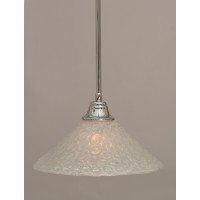 Stem Pendant With Hang Straight Swivel Shown In Chrome Finish With 16 Italian Bubble Glass