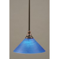 Stem Mini Pendant With Hang Straight Swivel Shown In Black Copper Finish With 10