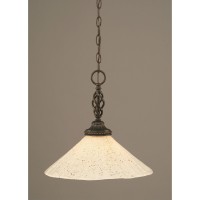 Elegant Pendant Shown In Dark Granite Finish With 16