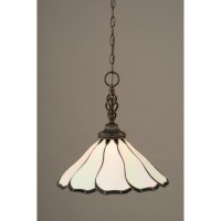 Elegant Pendant Shown In Dark Granite Finish With 16