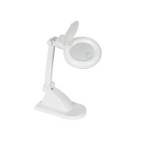 Velleman Vtlamp8 Circular Fluorescent Desk Lamp With Magnifying Glass, 12 W, White