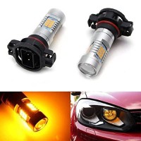 Ijdmtoy (2 Amber Yellow 18-Smd 5200S Psx24W Led Replacement Bulbs Compatible With Turn Signal Lights