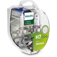 Philips Longlife Ecovision H7 12972Llecos2 Headlight Bulbs Twin Box Set Of 2