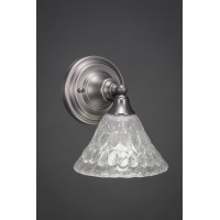 Wall Sconce Shown In Brushed Nickel Finish With 7 Italian Bubble Glass