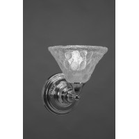 Wall Sconce Shown In Chrome Finish With 7 Italian Bubble Glass