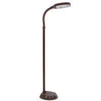 Lavish Home (72-1438) 5 Feet Sunlight Floor Lamp With Adjustable Gooseneck - Wood Grain