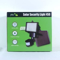 Nature Power 22050 Solar Powered Security Light With Motion Sensor And 60 Bright White Led, Black Finish