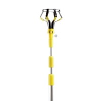 Woods E3001 Light Changing Kit Foot Metal Telescopic Pole, Baskets, Suction Cup And Broken Bulb Changers, Versatile Use, 5 Accessories Included, 11 Feet Tall, 1 Count (Pack Of 1), Yellow