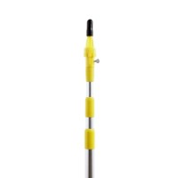 Woods E3001 Light Changing Kit Foot Metal Telescopic Pole, Baskets, Suction Cup And Broken Bulb Changers, Versatile Use, 5 Accessories Included, 11 Feet Tall, 1 Count (Pack Of 1), Yellow