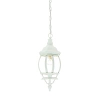 Acclaim 5056Tw Chateau Collection 1-Light Outdoor Light Fixture Hanging Lantern, Textured White