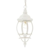 Acclaim 5056Tw Chateau Collection 1-Light Outdoor Light Fixture Hanging Lantern, Textured White