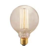 Bulbrite Incandescent G30 Medium Screw Base (E26) Light Bulb, 40 Watt, Antique