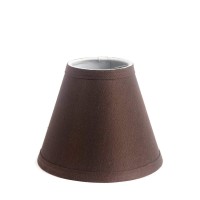 Urbanest Chandelier Pure Linen Shade, Espresso, 3 X 6 X 5, Clip On