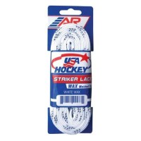 A&R Sports Usa Waxed Hockey Laces, 108-Inch, White