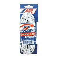 A&R Sports Usa Waxed Hockey Laces, 108-Inch, White