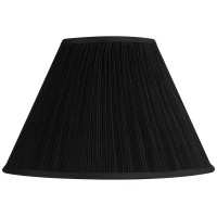 Black Mushroom Pleated Large Empire Lamp Shade 7