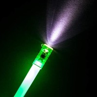 Life Gear 6 Pack Green Led Light Stick, Reusable Glow Stick Or Glow Wand | Emergency Safety Glow Stick, Flashlight And Whistle