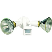 Heath Zenith Hz-5408-Wh Heathco Security Floodlights, 2 Lamp-Incandescent, White