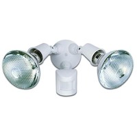 Heath Zenith Hz-5408-Wh Heathco Security Floodlights, 2 Lamp-Incandescent, White