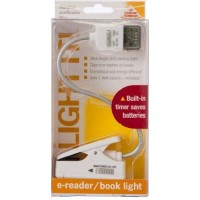 Light It! By Fulcrum 20022-108 Multiflex Ecoreader Book Light Plus With Timer Function, White