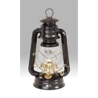 Dietz Original 76 Oil Lamp Burning Lantern Black With Gold Trim