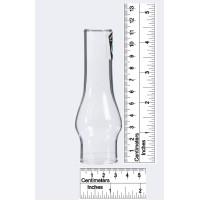 B&P Lamp Tiny 1 1/4 Inch Base By 4 1/2 Inch Tall Clear Glass Chimney For Miniature Oil Lamps And Lighting