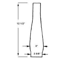 Bp Lamp Supply 2 58 Inch By 12 12 Inch Clear Glass Heelless Chimney Designed To Fit Aladdin Style Burners And Galleries