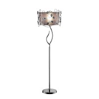 Ore International K5121F Crystal Floor Lamp 62 X 17 X 17 Silver