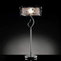 Ore International K5121F Crystal Floor Lamp 62 X 17 X 17 Silver