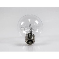 Bulbrite 616472 72 Watt (100 Watt Replacement) Clear Dimmable G25 Sh, Clear