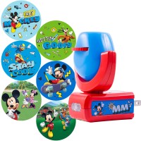 Projectables Disney Mickey And The Roadster Racers Led Kids Night Light, Projector, Plug-In, Dusk To Dawn Sensor, For Hallway, Bedroom, Nursery, Playroom, Gaming Room, 11739