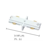 Jesco Lighting Hijwh Accessory Mini Iconnector Track Options H 3Wire Single Circuit Trac Choose Finish Wh White