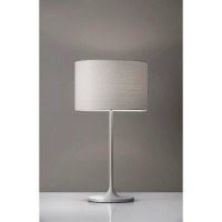 Adesso 623602 Oslo Table Lamp 225 In 60 W Incandescent13W Cfl White Metal 1 Table Lamp