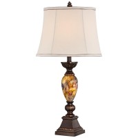 Kathy Ireland Mulholland Traditional Vintage Table Lamp With Tabletop Dimmer 30