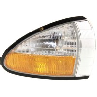 Evan Fischer Corner Light Compatible With 1992-1995 Pontiac Bonneville Plastic Clear & Amber Lens Passenger Side