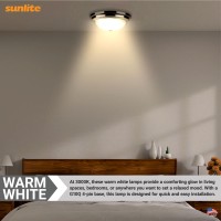 Sunlite Fcl30/30K T9 Round Fluorescent Circline Lamp, 30 Watts, 2050 Lumens, 3000K Warm White, Rohs Compliant, G10Q 4-Pin Base, 1 Pack