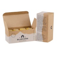 Bluecorn Beeswax 100% Pure Beeswax Tealight Candles | Natural Beeswax Candles, Yellow Tea Lights Candles | Long Burn (4-5 Hours) | Soy, Paraffin, & Fragrance Free, Bulk 24-Pack | Handmade In Colorado