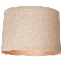 Natural Linen Medium Drum Lamp Shade 15