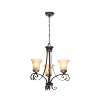 Hampton Bay 14708 Bayessex 3-Light Aged Black Chandelier