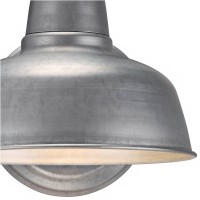 John Timberland Rustic Farmhouse Industrial Outdoor Wall Light Fixture Urban Galvanized Finish 11 1/4