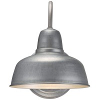 John Timberland Rustic Farmhouse Industrial Outdoor Wall Light Fixture Urban Galvanized Finish 11 1/4